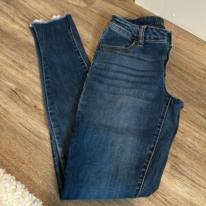 Maurices Skinny Jeggings with Raw Hem